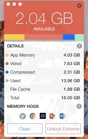 Libera RAM en tu Mac con Memory Clean.