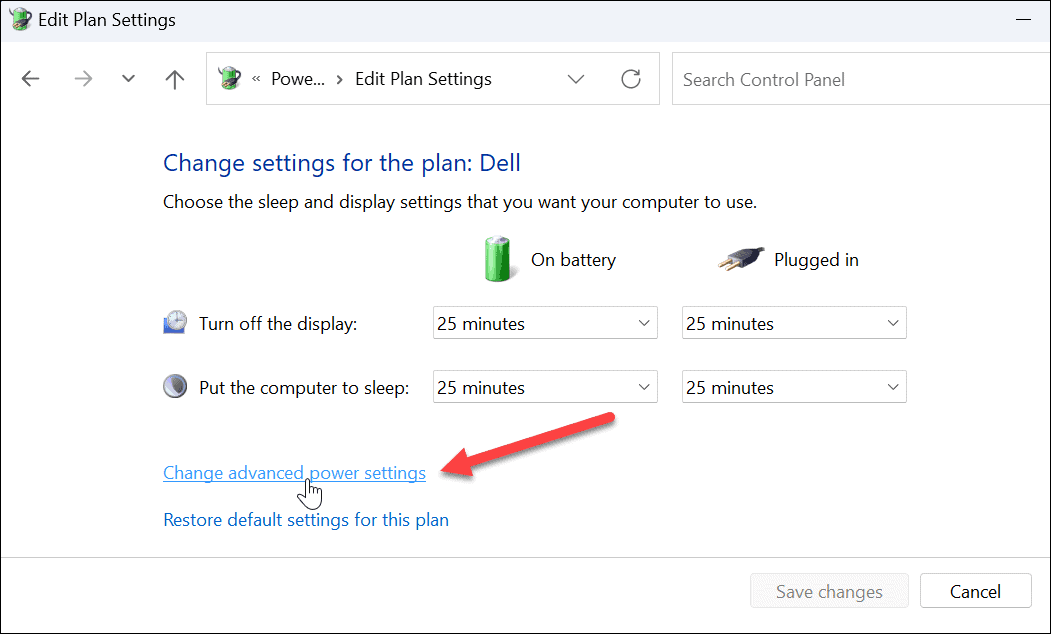 Configurar el tiempo de hibernación en Windows 11