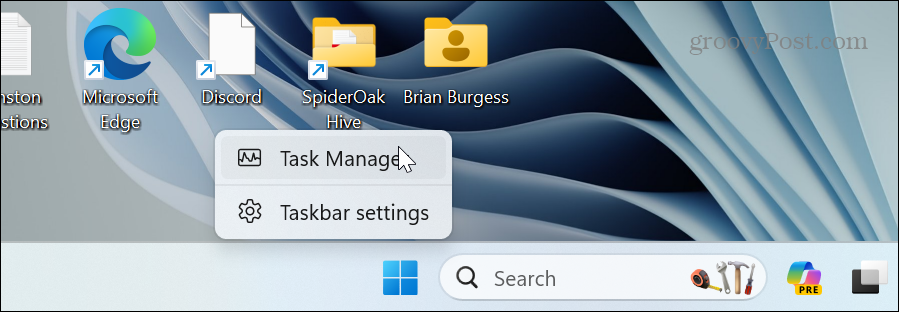 Administrador de tareas Windows 11