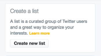 crear lista de twitter
