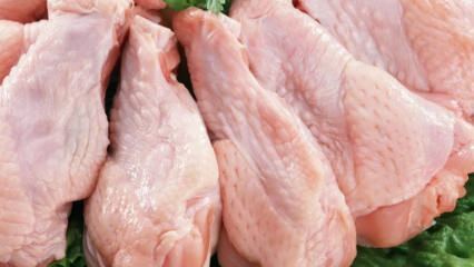 ¿Cómo se almacena la carne de pollo?