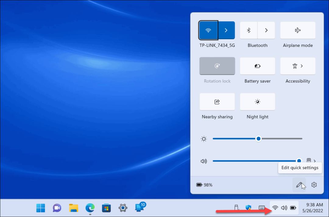 Configuración rápida en Windows 11