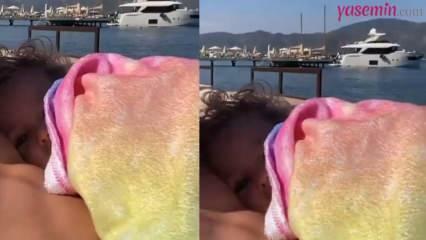 ¡Anıl Altan, que estaba de vacaciones, hizo un video con su hija!