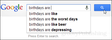 ¿Qué piensa google de los cumpleaños?