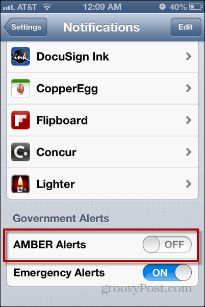 Cómo desactivar las alertas AMBER en un iPhone