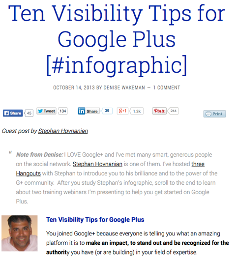 10 consejos de visibilidad para google plus