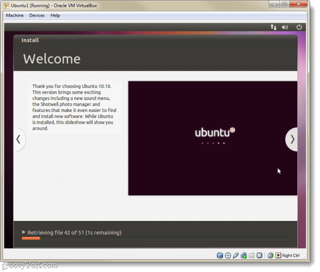ubuntu instala la página de bienvenida