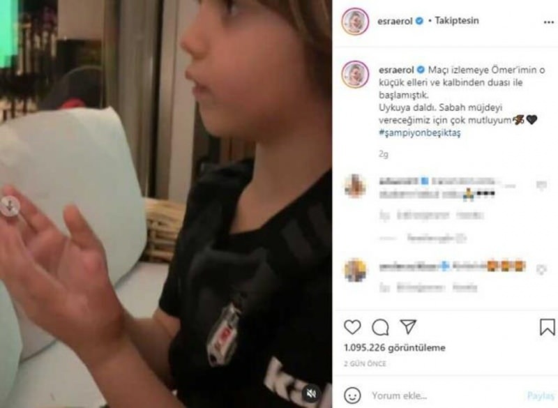 ¡Una sorpresa para Esra Erol, una de las futbolistas campeonas del Beşiktaş!