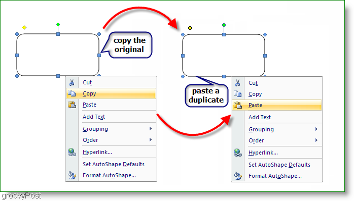 Microsoft Word 2007 Copie el original, pegue un duplicado