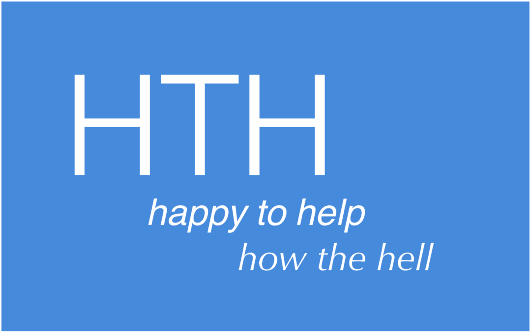 ¿Qué significa HTH en el mundo de las abreviaturas de Internet?