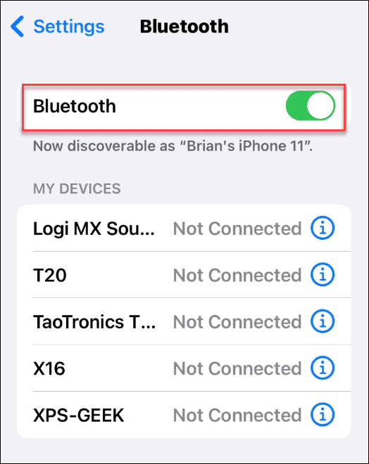 bluetooth comparte una contraseña de wi-fi en iPhone
