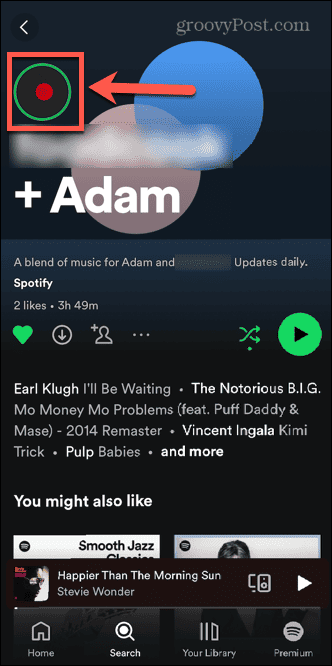 icono de la historia de spotify