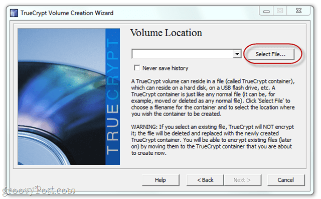 agregar un volumen encriptado a Dropbox