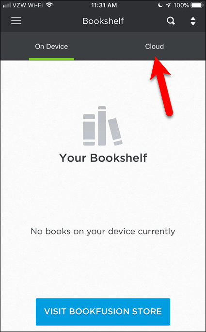 No hay libros en BookFusion en dispositivos iOS