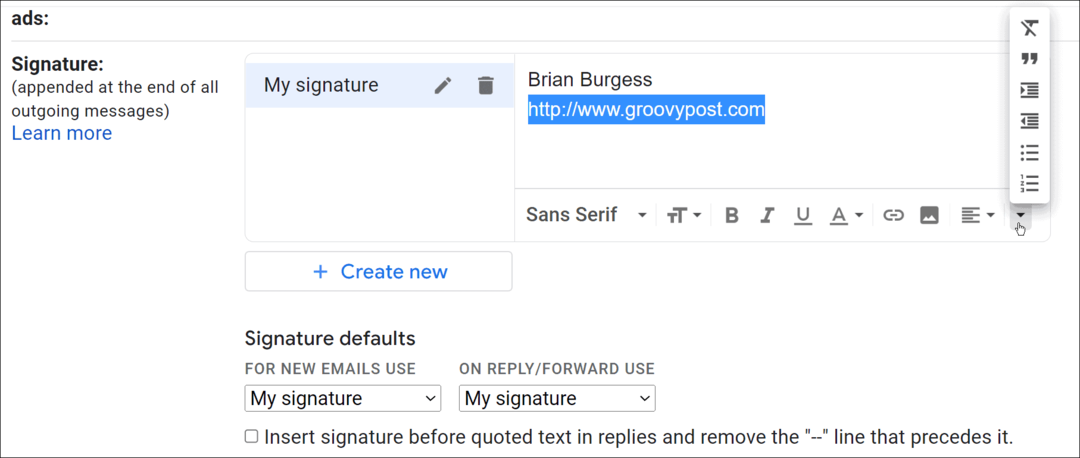 como cambiar firma en gmail