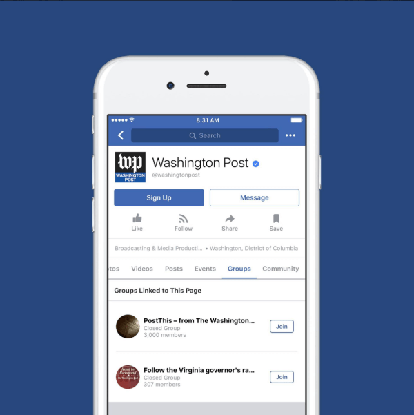 Facebook anunció que Grupos para páginas ya está disponible en todo el mundo.