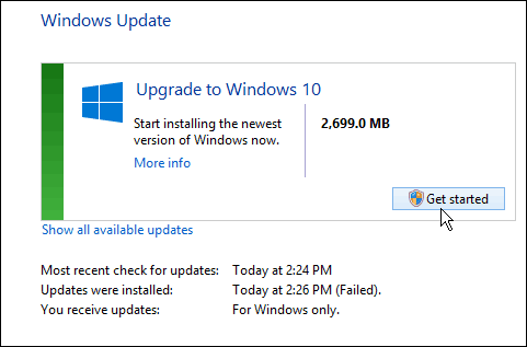 Listo para Windows 10