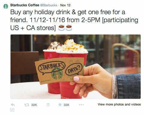 Starbucks compra uno y recibe un tweet