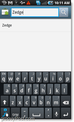 buscar zedge en el mercado de Android