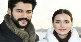 ¡Poses románticas de la pareja Burak Özçivit y Fahriye Evcen! Hubo un incidente en las redes sociales.