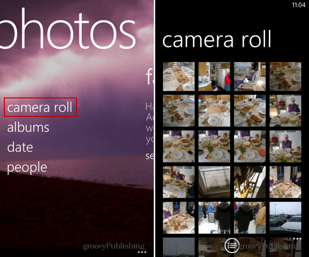 Rollo de cámara Windows Phone 8