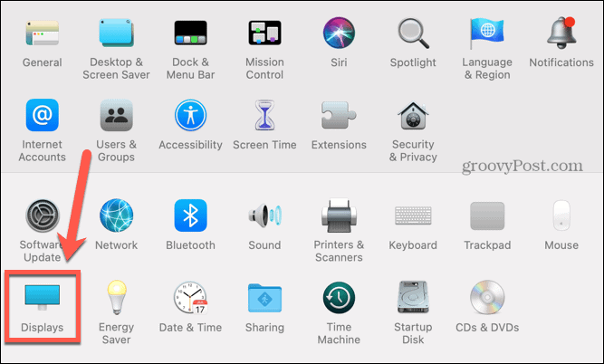 configuración de pantalla mac