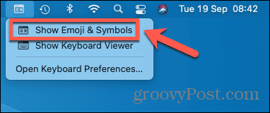 mac muestra emoji y símbolos