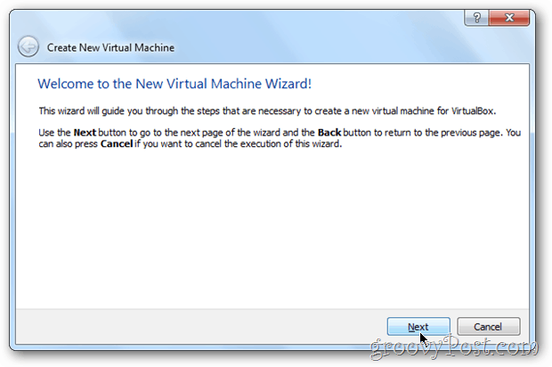 Asistente de VirtualBox windows 8