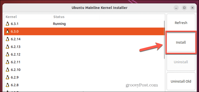 ubuntu instalar kernel en línea principal