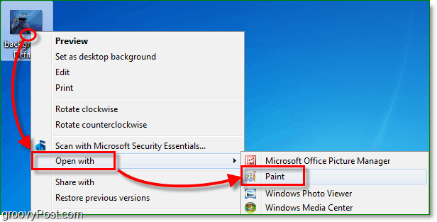 Cómo cambiar el tamaño de una foto o captura de pantalla con Windows 7 Paint