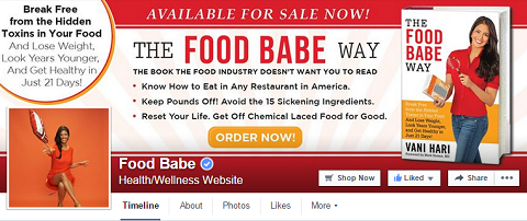 Facebook de Food Babe
