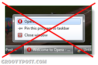 Opera no puede navegar de forma privada desde Windows 7