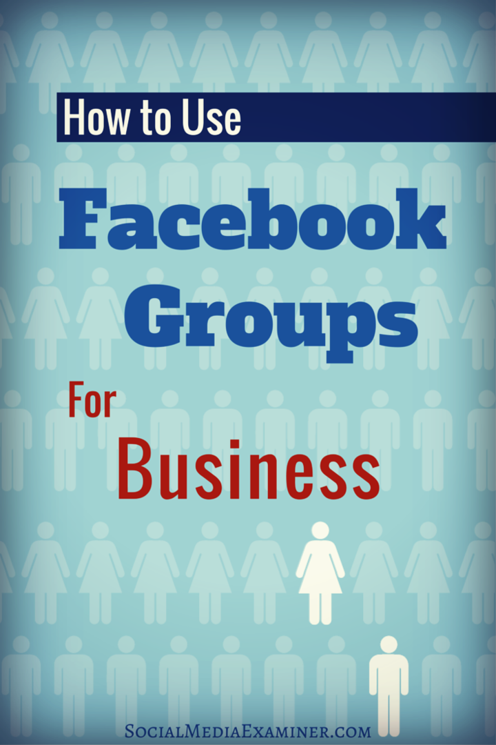 Cómo utilizar los grupos de Facebook para empresas: examinador de redes sociales
