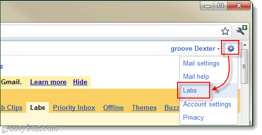 laboratorios de configuración de gmail