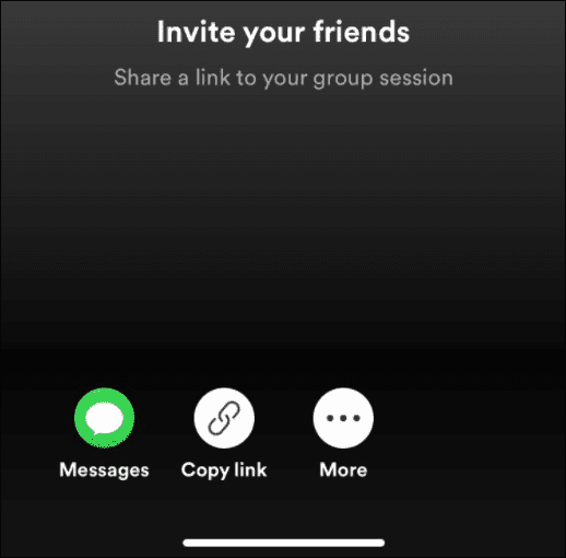  invitar a escuchar spotify con amigos
