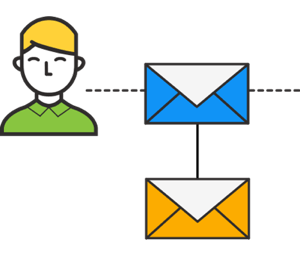 Si el participante hace clic en el correo electrónico inicial pero no se convierte, envíe un segundo correo electrónico de seguimiento.