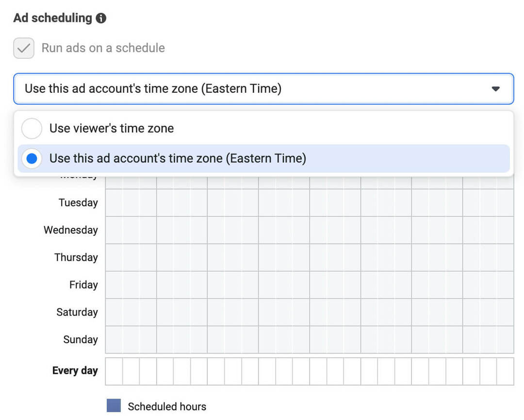 cómo-lanzar-anuncios-de-llamadas-para-facebook-ad-set-level-select-hours-use-this-ad-cuentas-time-zone-option-scheduling-example-7