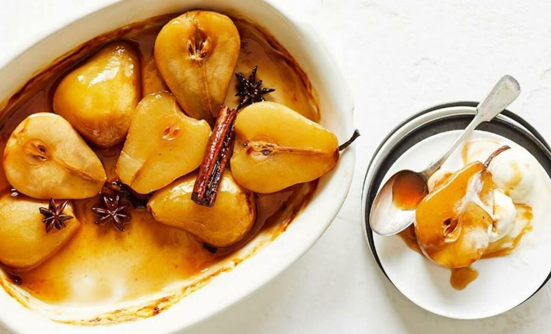 ¿Cómo hacer postre cremoso de cerezas y pera? Postre de pera que impresiona con su receta