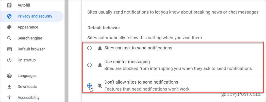 Cómo detener las notificaciones en Google Chrome