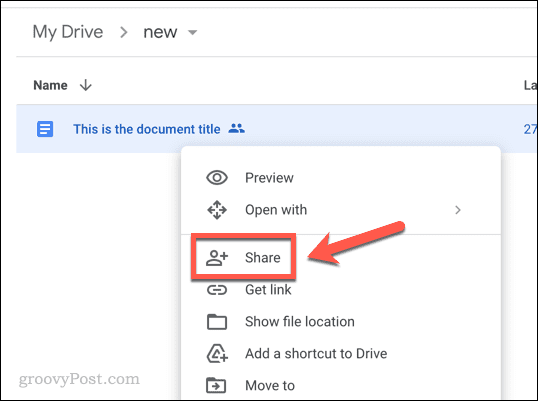 Compartir un archivo de Google Drive