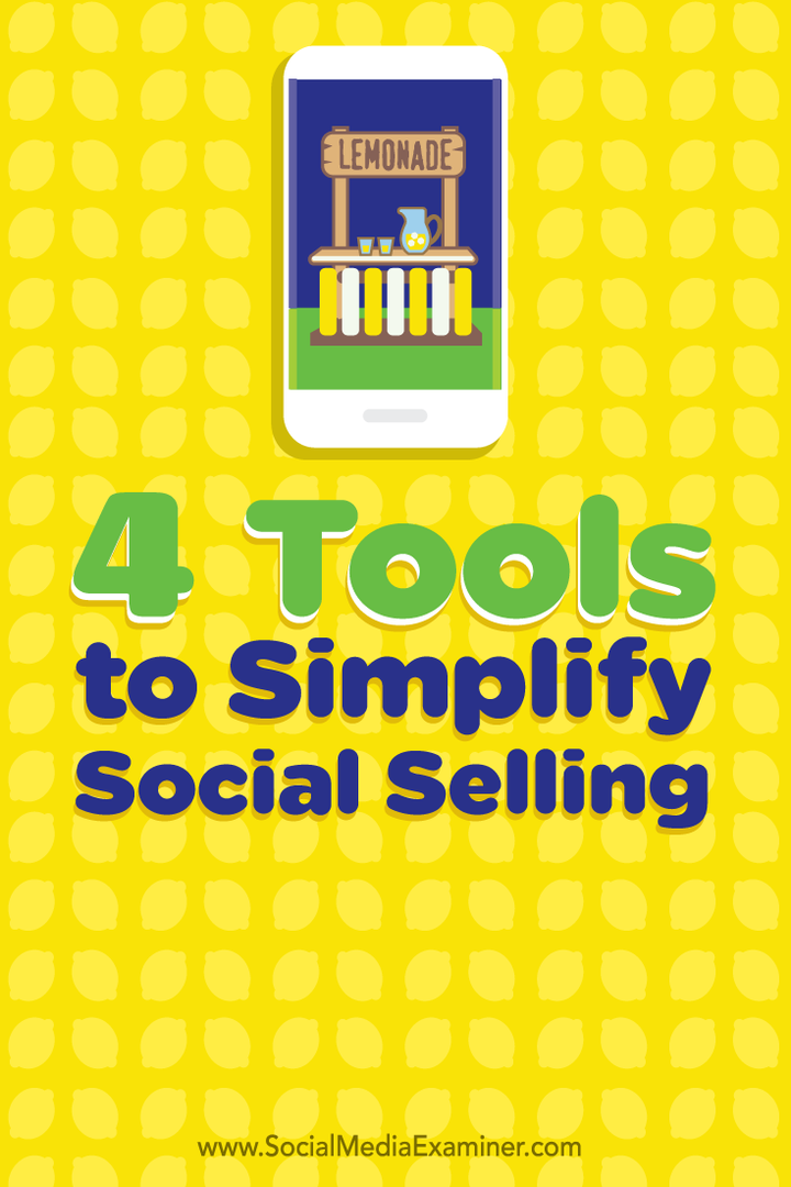 cuatro herramientas para simplificar la venta social