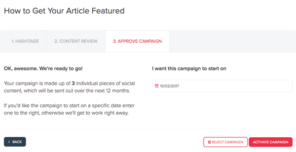 MissingLettr.com se encarga de promover la publicación de su blog durante 12 meses.