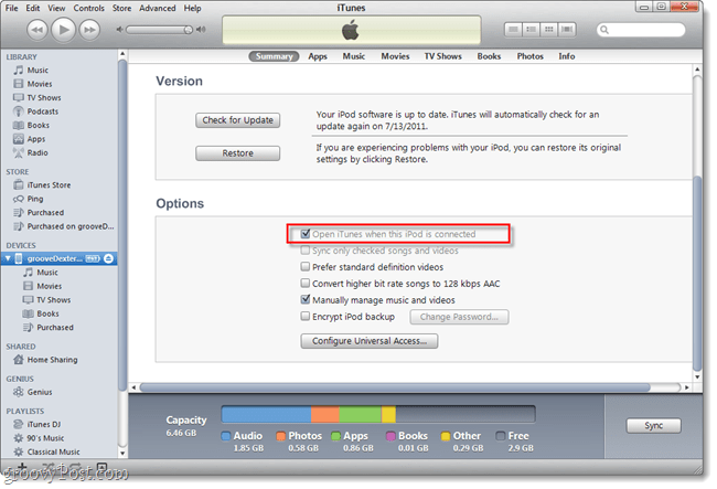 Cómo evitar que iTunes se inicie automáticamente cuando conecta su iPhone o IPod