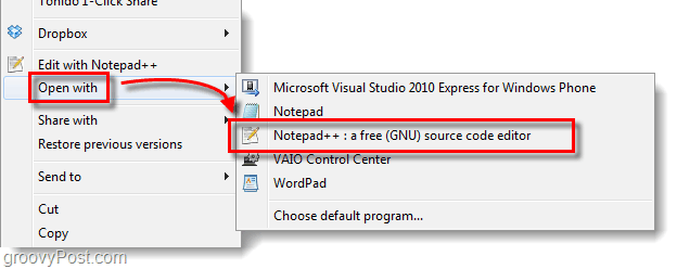 personalizar abrir con lista en windows 7