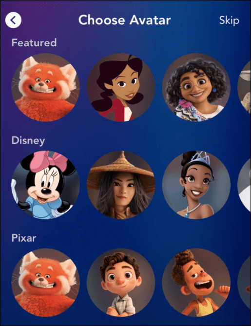 Disney avatar actualiza tus controles parentales en disney plus