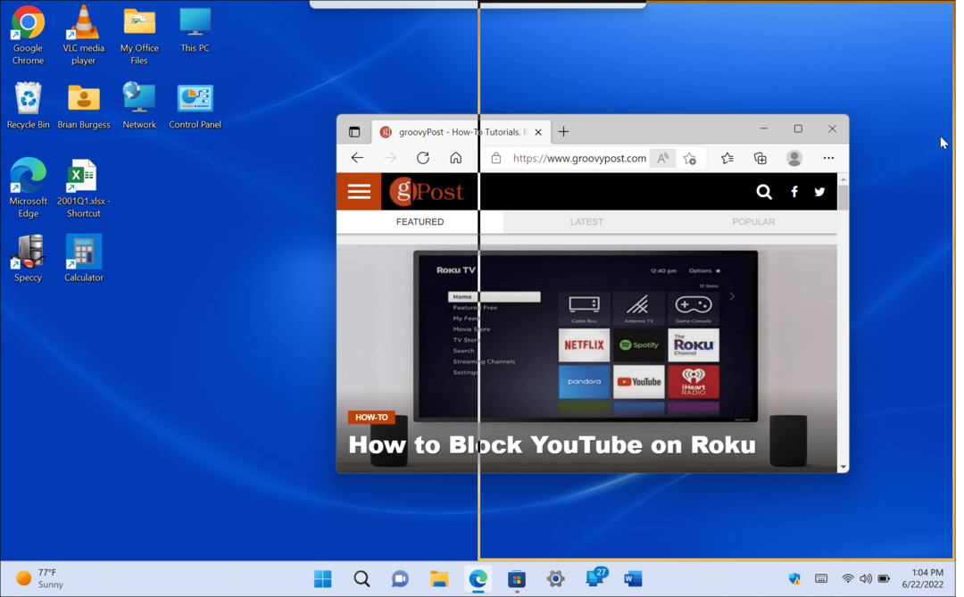 Usar pantalla dividida en Windows 11