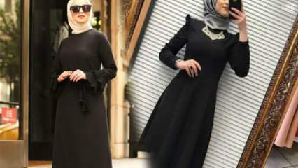 Colores de bufanda adecuados para vestidos de color negro.