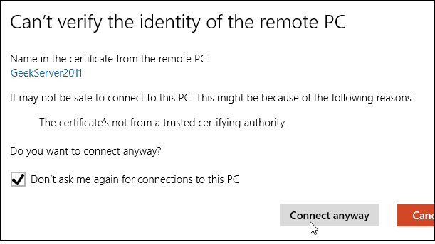 verificar el escritorio remoto de windows 10