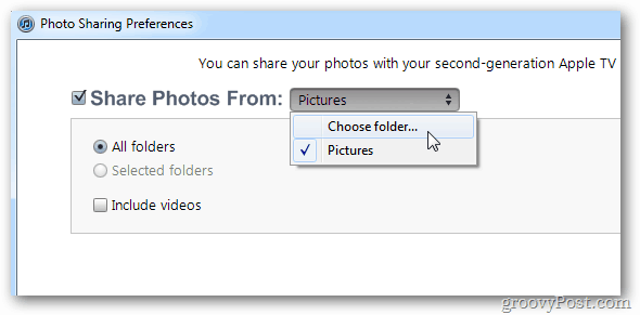 PC para compartir fotos