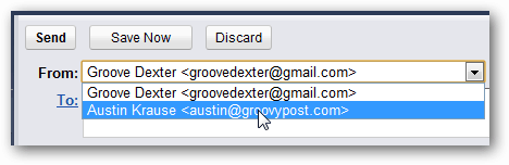 elegir dirección en gmail
